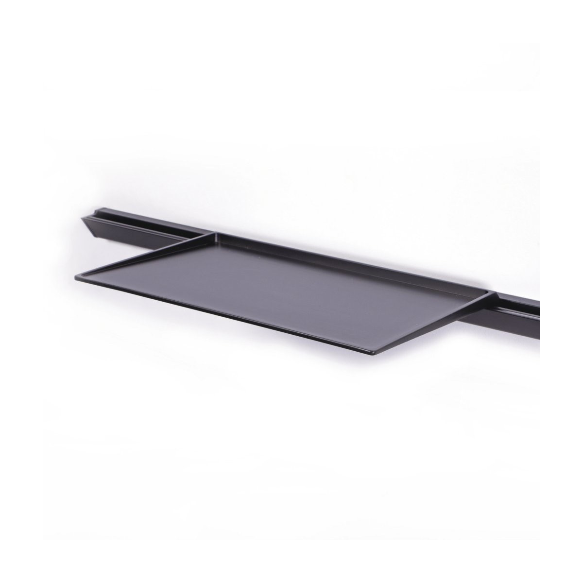 Etagère simple pour la main courante T1150- L. 270 x l.181 x h.16.5mm - finition noir mat