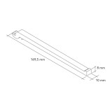 Lot de 3 crochets porte-casseroles pour T1150, T1151, T1152-Finition noir mat