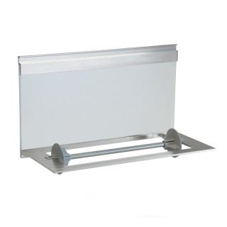 Porte-rouleau en aluminium et verre trempé