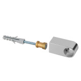Support design pour les barres de crédence D1100, D1105, D1110 et D1120 - finition chrome