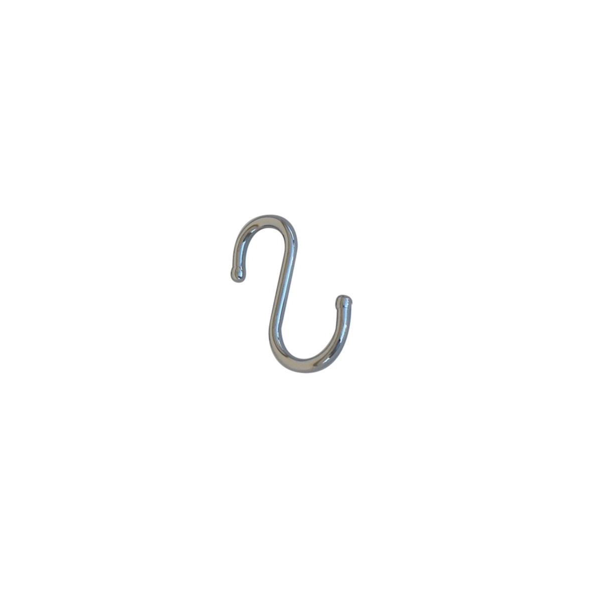 Lot de 5 crochets pour les barres de crédence rondes - finition chrome