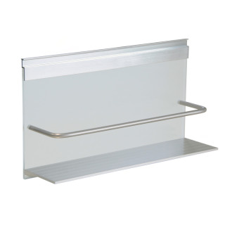 Porte-pots à épices ALU et VERRE TREMPE-350*200mm