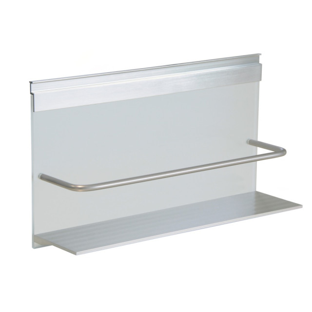 Porte-pots à épices ALU et VERRE TREMPE-350*200mm