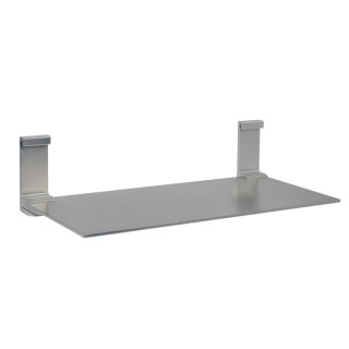 Etagère simple pour les mains courantes T1210, T1220 et T1230 - L. 350 x l. 160 x P. 90mm - finition alu