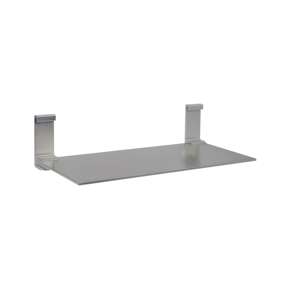 Etagère simple pour les mains courantes T1210, T1220 et T1230 - L. 350 x l. 160 x P. 90mm - finition alu