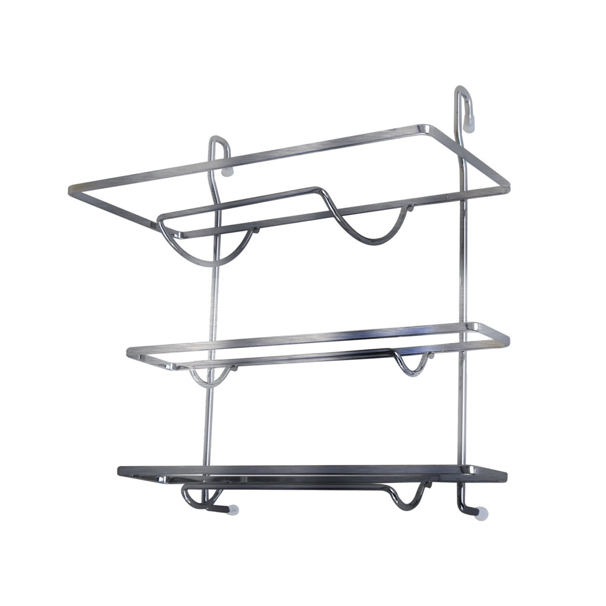 Porte-rouleaux triple pour barre de crédences carrée - référence : D1301, D1306, D1311 et D1321