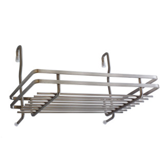 Balconnet carré simple pour barre de crédences carrée - référence : D1301, D1306, D1311 et D1321