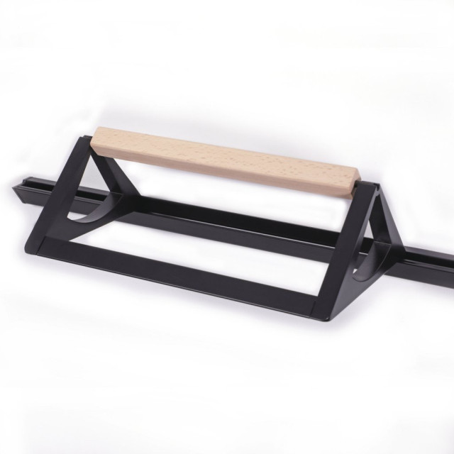 Porte-rouleau pour barre de crédence - finition noir mat