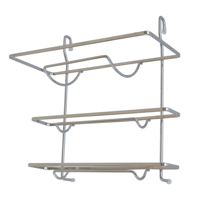 Porte-rouleaux triple pour barre de crédences carrée - référence : D1300, D1305, D1310 et D1320