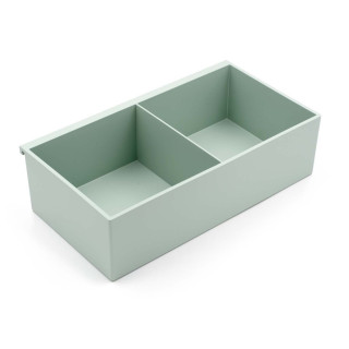 Bac porte-pots en ABS laqué pour barre de crédence HANDY - 27 x 14,7 x 7,5cm - finition vert sauge