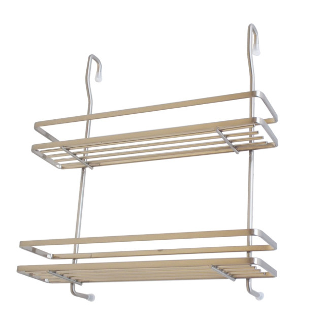 Balconnet carré porte-épices pour barre de crédences carrée - référence : D1300, D1305, D1310 et D1320