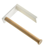 Porte-rouleau en bois pour barre de crédence HANDY - L.245mm-l.124mm, bois 25x236mm - finition blanc
