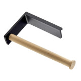 Porte-rouleau en bois pour barre de crédence HANDY - L.245 mm-l.124mm-Bois 25x236mm - finition noir