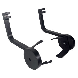 Porte-rouleau pour barre de crédence T1500 - finition noir mat