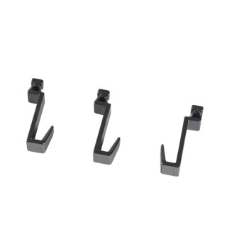 Kit de 3 crochets pour les mains courantes T1211, T1221 et T1231 - finition noir mat