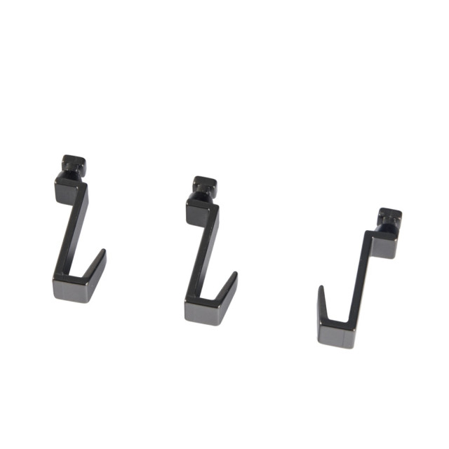 Kit de 3 crochets pour les mains courantes T1211, T1221 et T1231 - finition noir mat