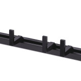 Lot de 3 crochets pour barre de crédence T1150,T1151,T1152 - Finition noir mat
