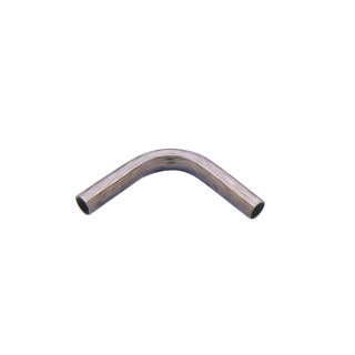 Coude 90° pour les barres de crédence rondes - fintion inox brossé