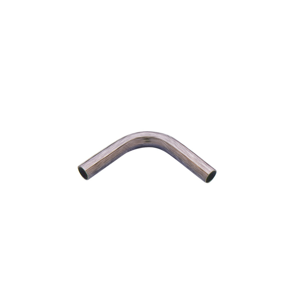 Coude 90° pour les barres de crédence rondes - fintion inox brossé