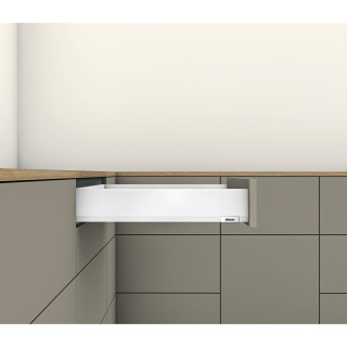 Kit tiroir MERIVOBOX - Blanc soie mat - BLUMOTION Hauteur M (91 mm)