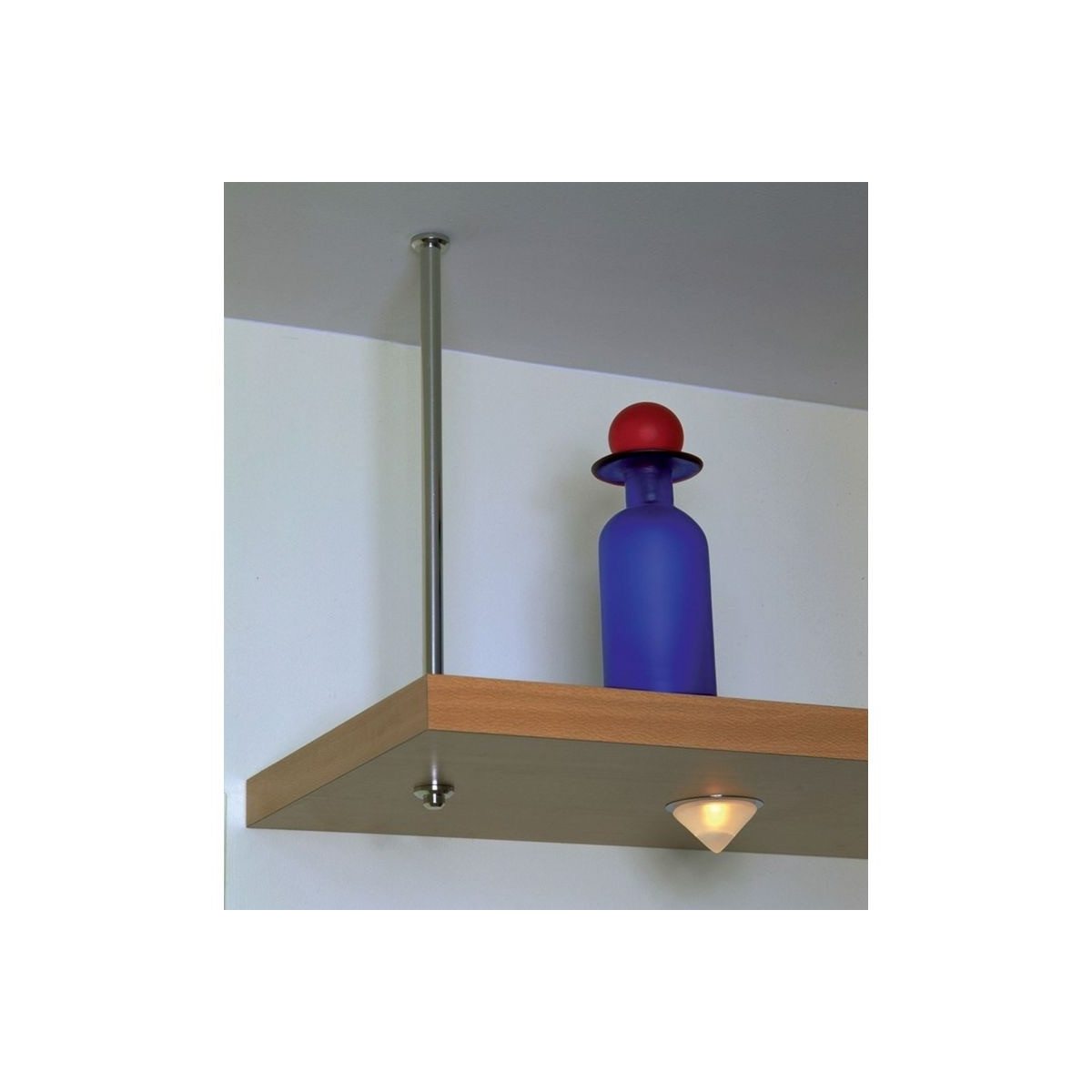 Support baldaquin en inox massif - finition chrome