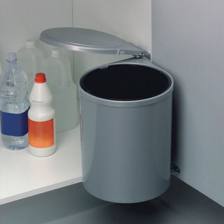 Poubelle pivotante à fixation sur porte Gris 13L