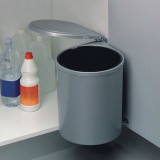 Poubelle pivotante à fixation sur porte Gris 13L