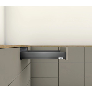 Kit tiroir MERIVOBOX - Gris orion mat - BLUMOTION Hauteur N (68,5 mm) - BLUM